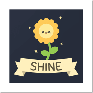 Shine Cute Flower Posters and Art